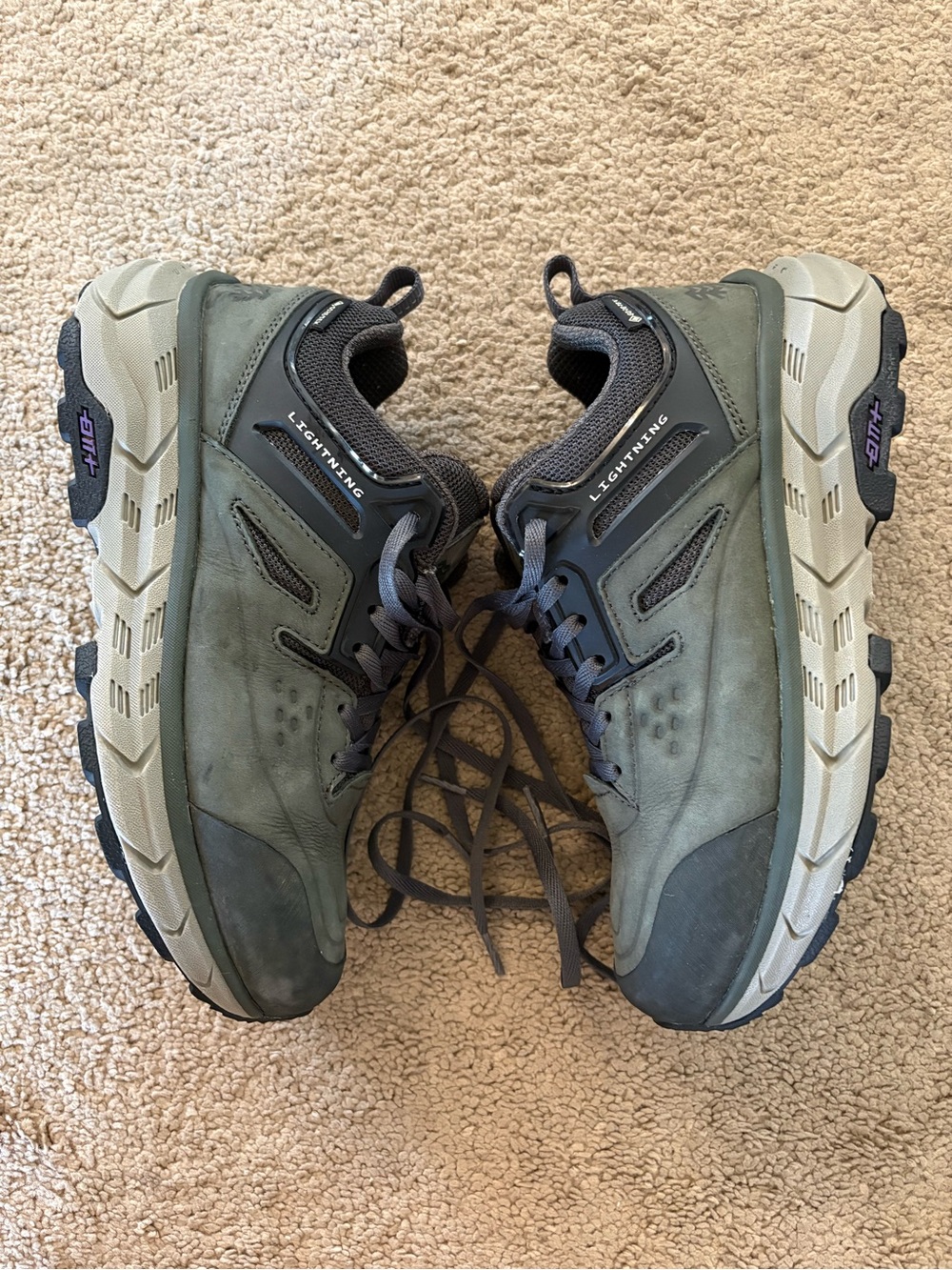 Kolon Sport Men's Goretex Hiking Shoes in Gray size 5.5 EU size 38